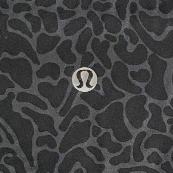 Lululemon High Waist Wunder Under Pants 30" Inseam Black Gray Floral Sz 6-flawed - Picture 7 of 8